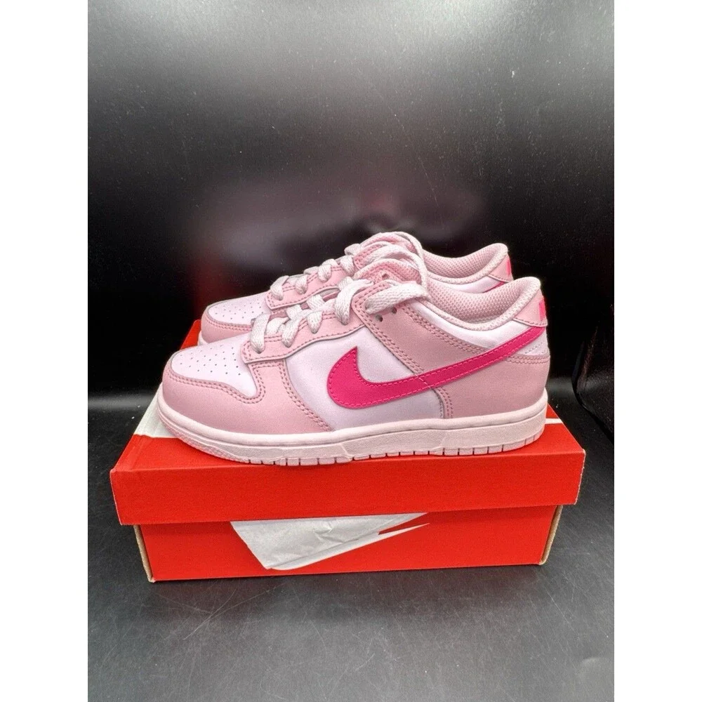Nike Dunk Low PS 'Triple Pink' Toddler Size 13.5c NEW